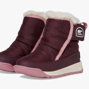 Sorel Kids Boots in Deep Red and Light Pink